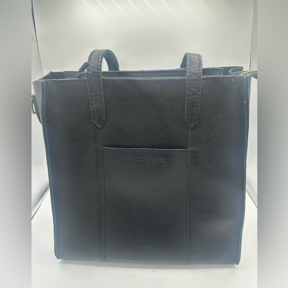 Portland Leather Goods Large Lola pebbled black north south PLG